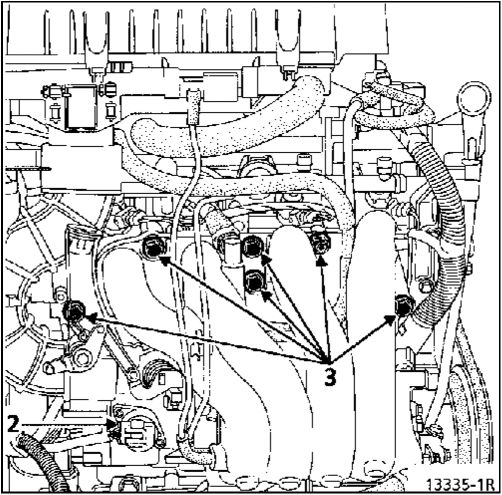 3. Впускной коллектор Renault Kangoo 1997-2007