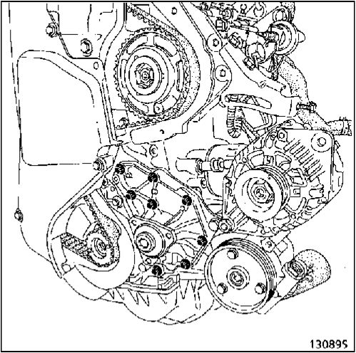 7. Водяной насос Рено Кангу 1997-2007