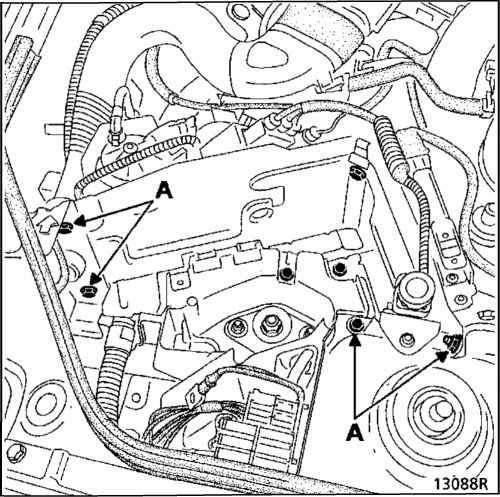 5. Коробка передач (снятие - установка) Renault Kangoo 1997-2007