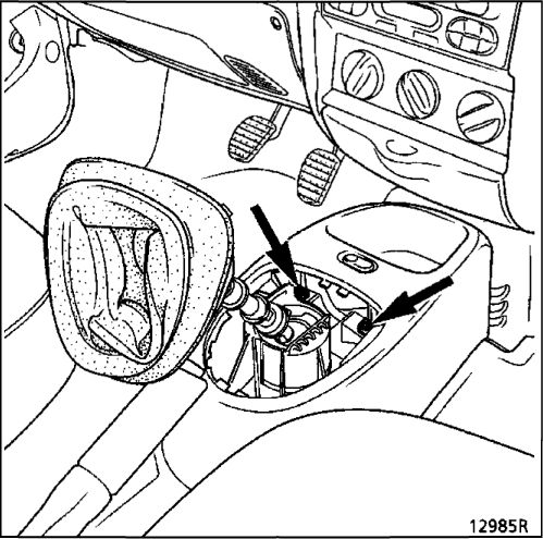 11. Механизм управления коробкой передач Renault Kangoo 1997-2007
