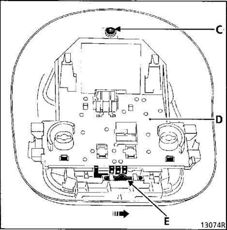 1. Плафон Renault Kangoo 1997-2007