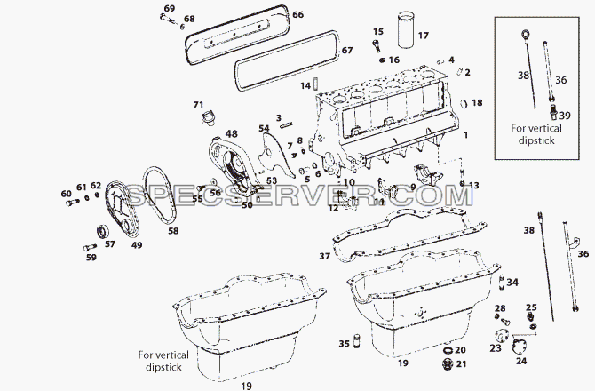 CYLINDER BLOCK для LP/LPT 613 LHD (список запасных частей)