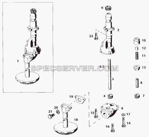 OIL PUMP для LP/LPT 613 LHD (список запасных частей)
