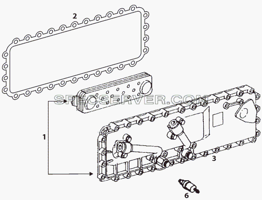 OIL COOLER (PLATE T YPE) для LP/LPT 613 LHD (список запасных частей)
