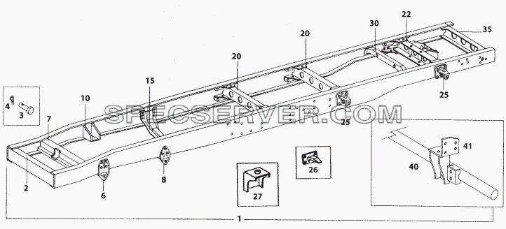 FRAME для LP/LPT 613 LHD (список запасных частей)