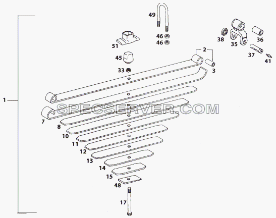 FRONT SPRING для LP/LPT 613 LHD (список запасных частей)