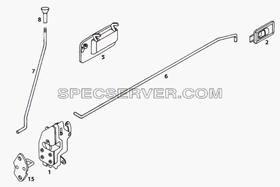 DOOR LOCK для LP/LPT 613 LHD (список запасных частей)