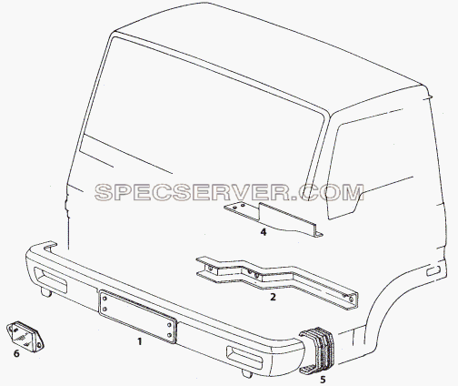 BUMPER для LP/LPT 613 LHD (список запасных частей)