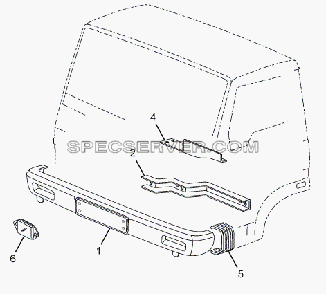 BUMPER для LPT 613/34 WB Euro III (список запасных частей)