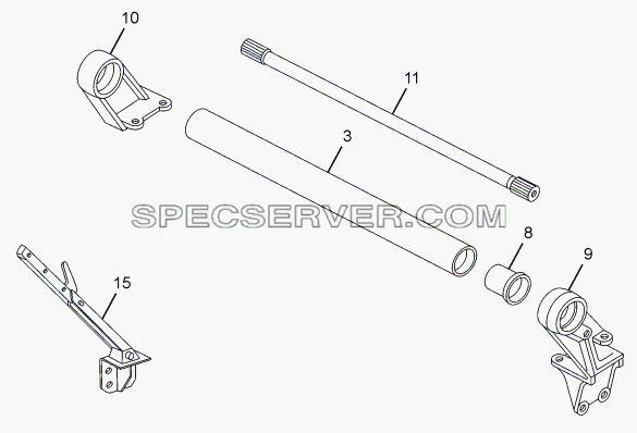 CAB MOUNTING (FRONT) для LPT 613/34 WB Euro III (список запасных частей)