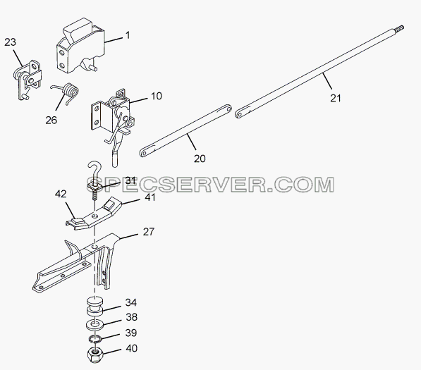 CAB MOUNTING (REAR) для LPT 613/34 WB Euro III (список запасных частей)