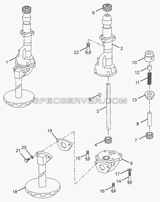 OIL PUMP для LPT 613/34 WB Euro III (список запасных частей)