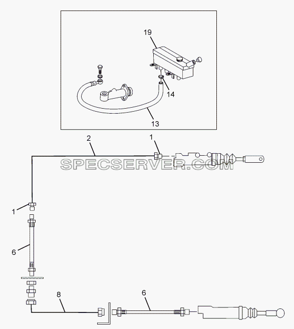 CLUTCH PIPE LINES для LPT 613/34 WB Euro III (список запасных частей)