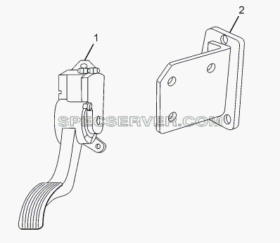 ACCELERATOR CONTROL для LPT 613/34 WB Euro III (список запасных частей)