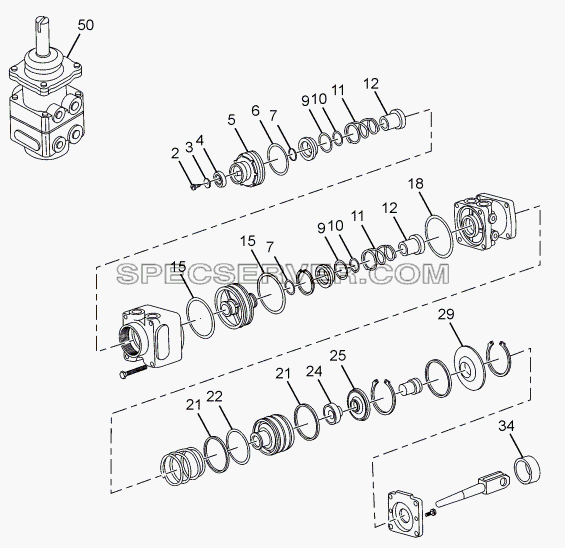 DUAL BRAKE VALVE для LPT 613/34 WB Euro III (список запасных частей)