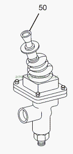 GRADUATED HAND BRAKE VALVE для LPT 613/34 WB Euro III (список запасных частей)