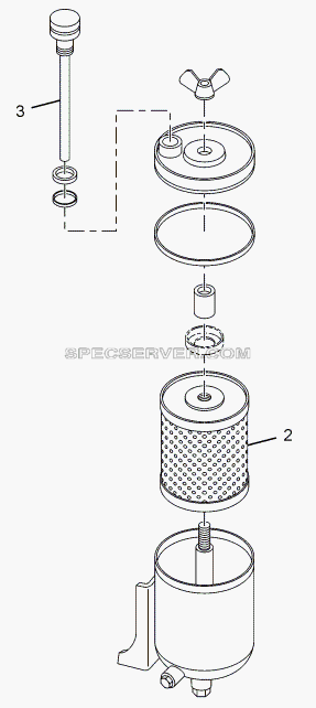 POWER STEERING HYDRAULIC TANK (ZF) для LPT 613/34 WB Euro III (список запасных частей)
