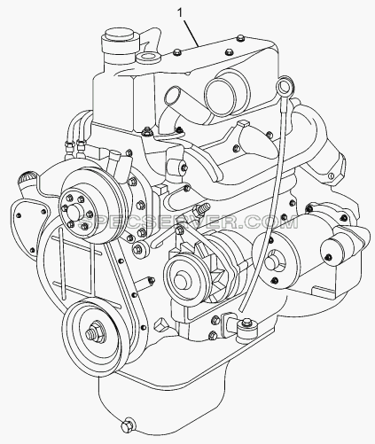 ENGINE CHASSIS TYPE 357175, 357174 для SFC 407 LHD Euro II (список запасных частей)