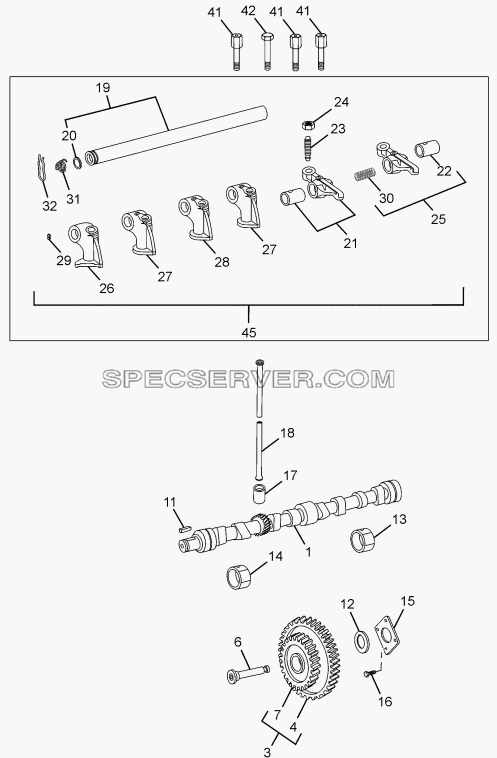 ENGINE TIMING для SFC 407 LHD Euro II (список запасных частей)