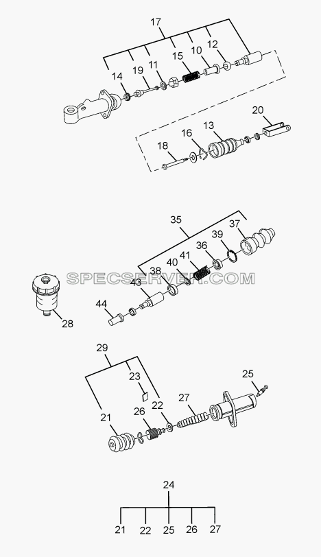 REPAIR KITS FOR CMC AND CSC для SFC 407 LHD Euro II (список запасных частей)