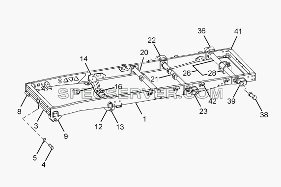 FRAME 357171, 357174 для SFC 407 LHD Euro II (список запасных частей)
