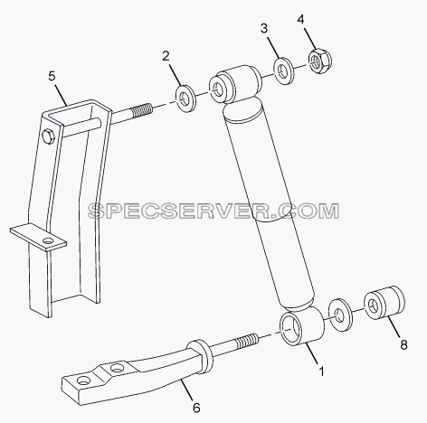 FRONT SHOCK ABSORBER для SFC 407 LHD Euro II (список запасных частей)