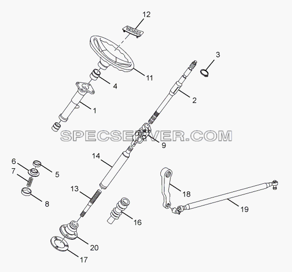 STEERING LINKAGES для SFC 407 LHD Euro II (список запасных частей)