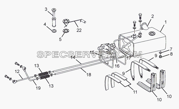 ASSY FUEL SYSTEM 357171, 357172, 357173 для SFC 407 LHD Euro II (список запасных частей)
