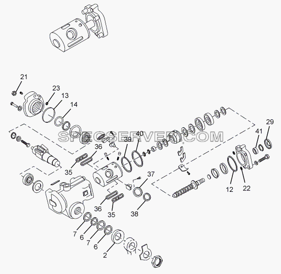 POWER STEERING GEARBOX (ZF) для SFC 407 LHD Euro II (список запасных частей)