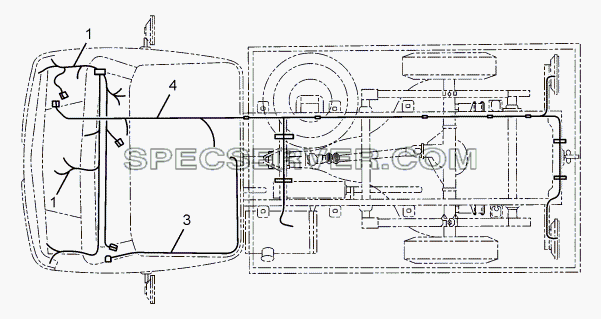 WIRING HARNESS 357175 для SFC 407 LHD Euro II (список запасных частей)
