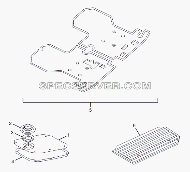 INSIDE LINING 357171, 357172, 357175, 357174 для SFC 407 LHD Euro II (список запасных частей)