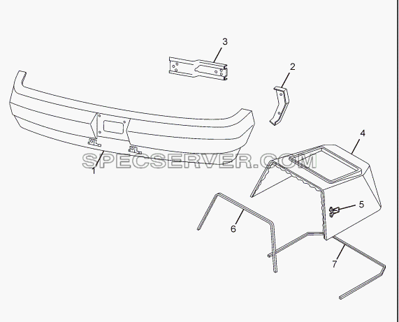 BUMPER AND ENGINE HOOD для SFC 407 LHD Euro II (список запасных частей)