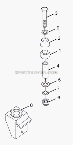 CAB MOUNTING (FRONT AND REAR) для SFC 407 LHD Euro II (список запасных частей)