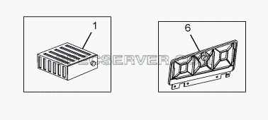 DRIVER AND CO DRIVER SEAT 357173 для SFC 407 LHD Euro II (список запасных частей)