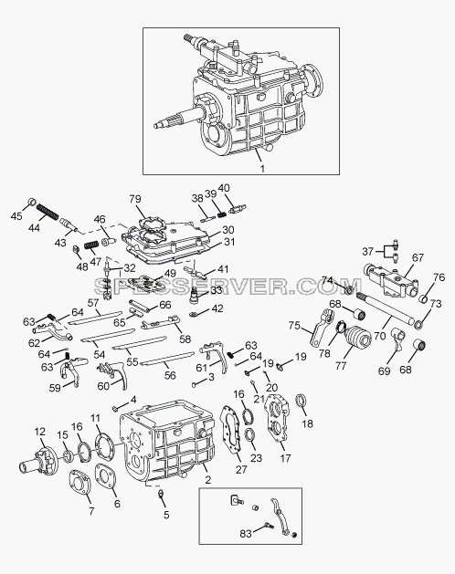 GEAR BOX HOUSING для LPT 613 LHD EURO II (список запасных частей)