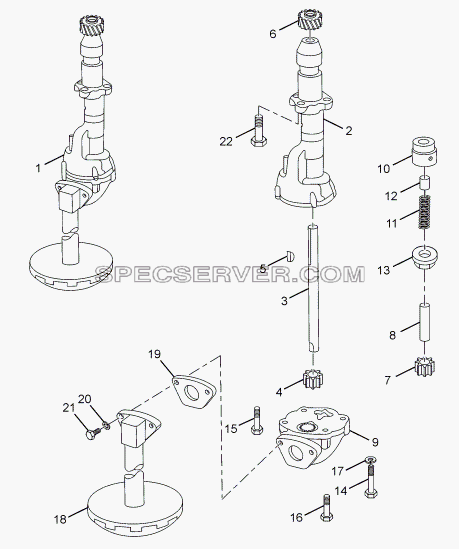 OIL PUMP для LPT 613 LHD EURO II (список запасных частей)