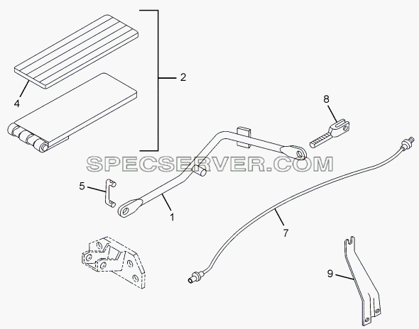 ACCELERATOR CONTROL для LPT 613 LHD EURO II (список запасных частей)