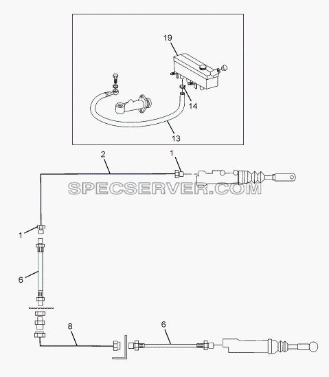 CLUTCH PIPE LINES для LPT 613 LHD EURO II (список запасных частей)