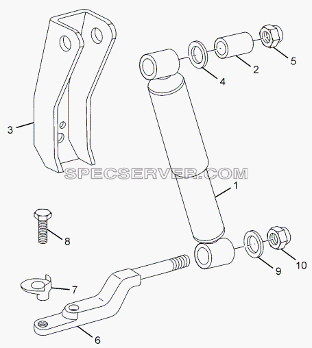 FRONT SHOCK ABSORBER для LPT 613 LHD EURO II (список запасных частей)