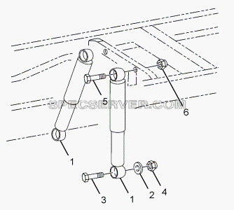 REAR SHOCK ABSORBER для LPT 613 LHD EURO II (список запасных частей)