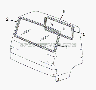 WINDSHIELD GLASS для LPT 613 LHD EURO II (список запасных частей)