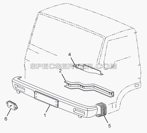 BUMPER для LPT 613 LHD EURO II (список запасных частей)