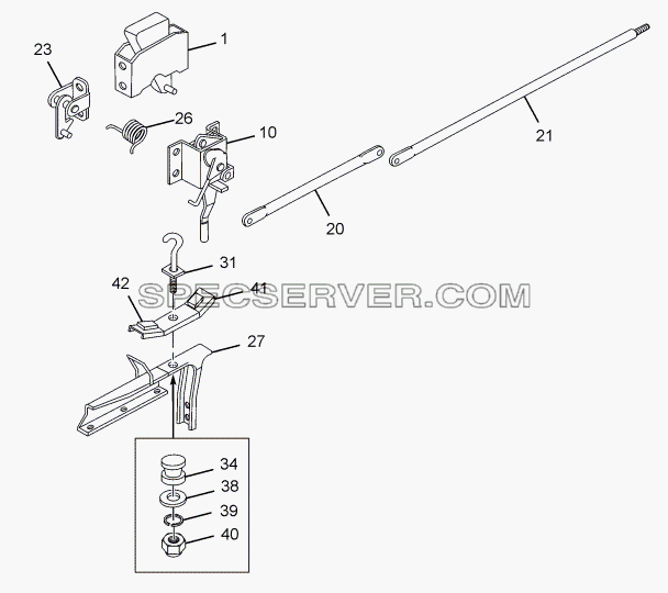 CAB MOUNTING (REAR) для LPT 613 LHD EURO II (список запасных частей)