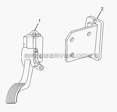 ACCELERATOR CONTROL для LPT 613 Euro-III (список запасных частей)