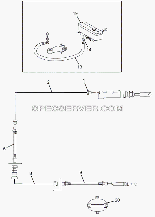 CLUTCH PIPE LINES для LPT 613 Euro-III (список запасных частей)