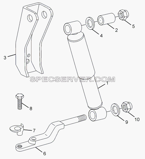 FRONT SHOCK ABSORBER для LPT 613 Euro-III (список запасных частей)