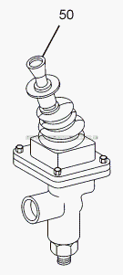 GRADUATED HAND BRAKE VALVE для LPT 613 Euro-III (список запасных частей)