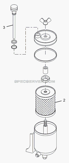 POWER STEERING HYDRAULIC TANK (ZF) для LPT 613 Euro-III (список запасных частей)