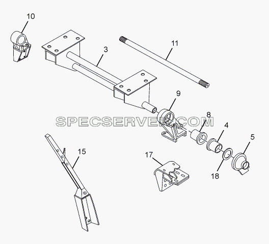CAB MOUNTING (FRONT) (TILT CAB) для LPT 1618 ТС/52 (список запасных частей)
