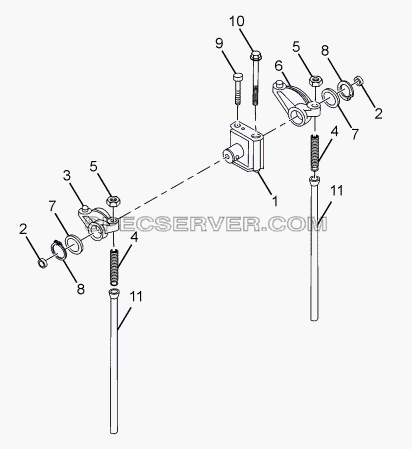 ROCKER LEVER для LPT 1618 ТС/52 (список запасных частей)
